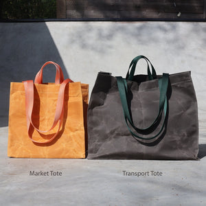Waxed Canvas Transport Tote — Large