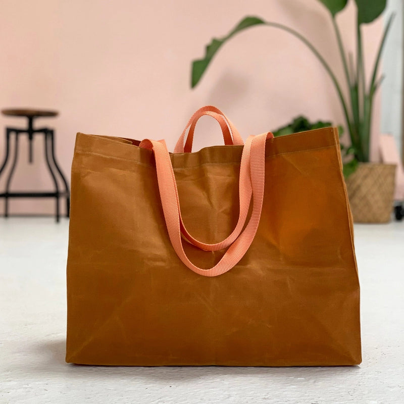 Waxed Canvas Transport Tote — Large