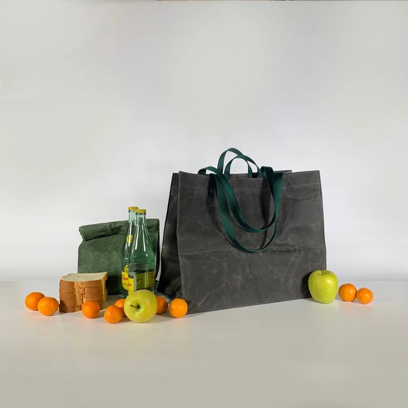 Waxed Canvas Transport Tote — Large