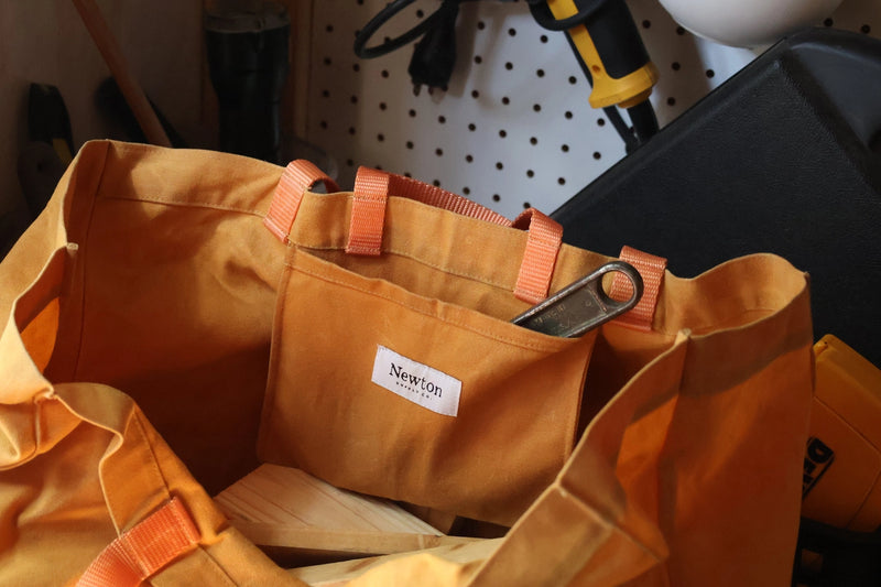 Waxed Canvas Transport Tote — Large