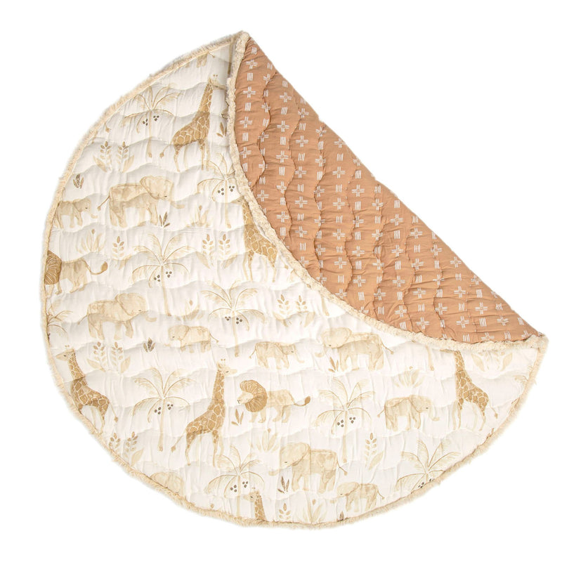 Kendi Quilted Playmat | Cotton | Safari Print