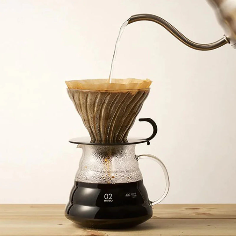Hario V60 Glass Coffee Dripper 02 | 1-4 Cups | Heat-Resistant Glass | Japan