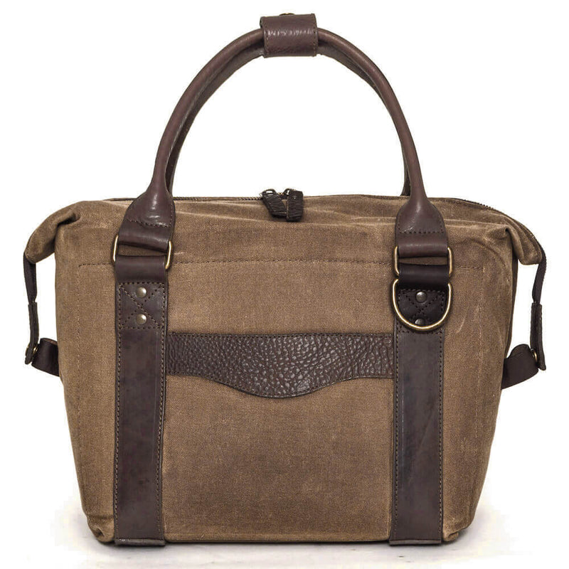 White Wing Waxed Canvas Cooler | Insulated | Leather Accents