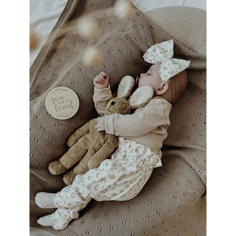 Floppy Rabbit | Large | Beige | Sheep's Wool Fill