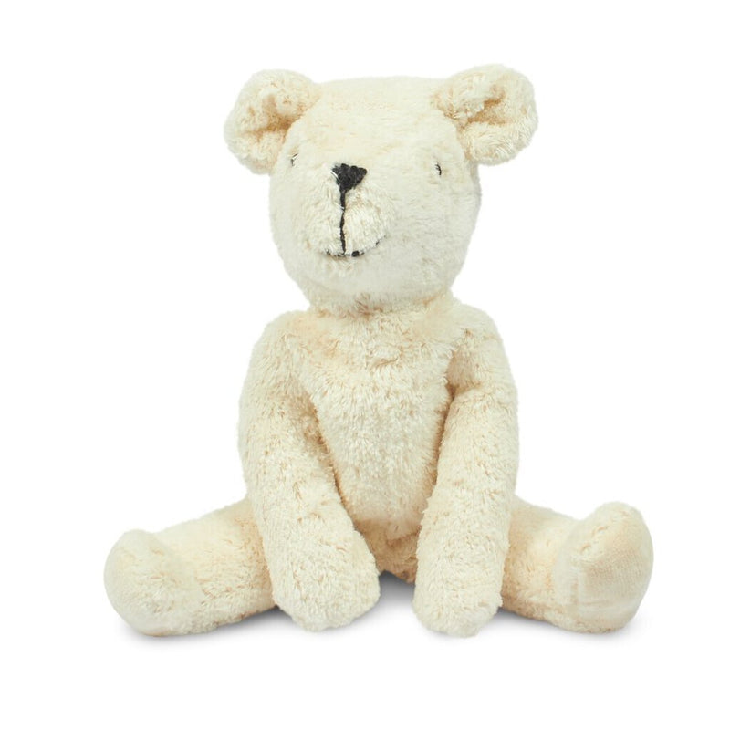 Floppy Bear | Small | White | GOTS-Certified Cotton & Sheep's Wool