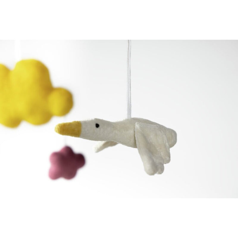 Mobile Sunrise | Pink Clouds & Goose | Sheep's Wool Filling