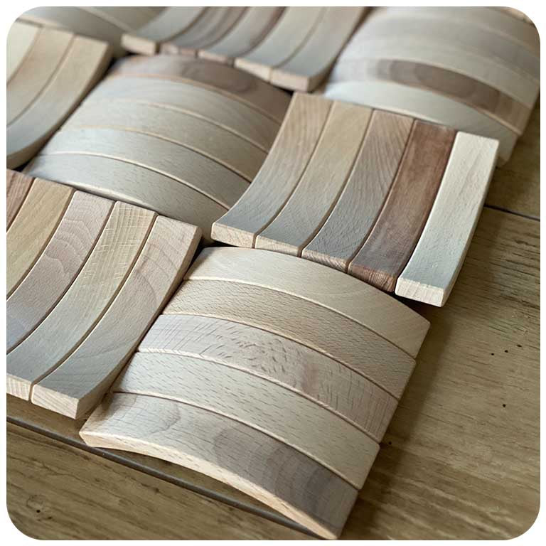 Abel Mini Blocks 66 wood grain close-up