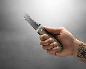 The Kline - OD Green Micarta + Stainless from The James Brand