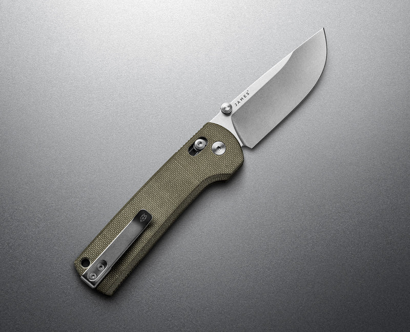 The Kline - OD Green Micarta + Stainless from The James Brand