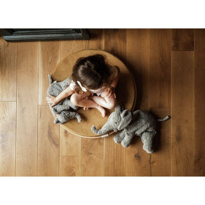 Large Gray Elephant Warming Pillow | Cotton Plush | Made in Latvia