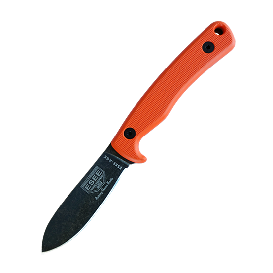 Ashley Game Knife | 3.5" 1095 Carbon Steel Blade | Canvas Micarta Handle | Leather Sheath