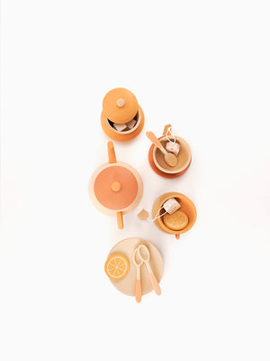 Wooden Tea Set | 14 Pieces | Flower | Linden & Birch | Ages 3+