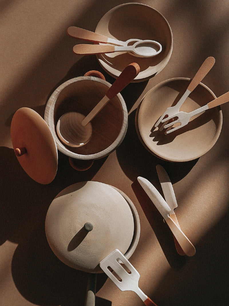 Wooden Kitchen Set | 15 Pieces | Ages 3+