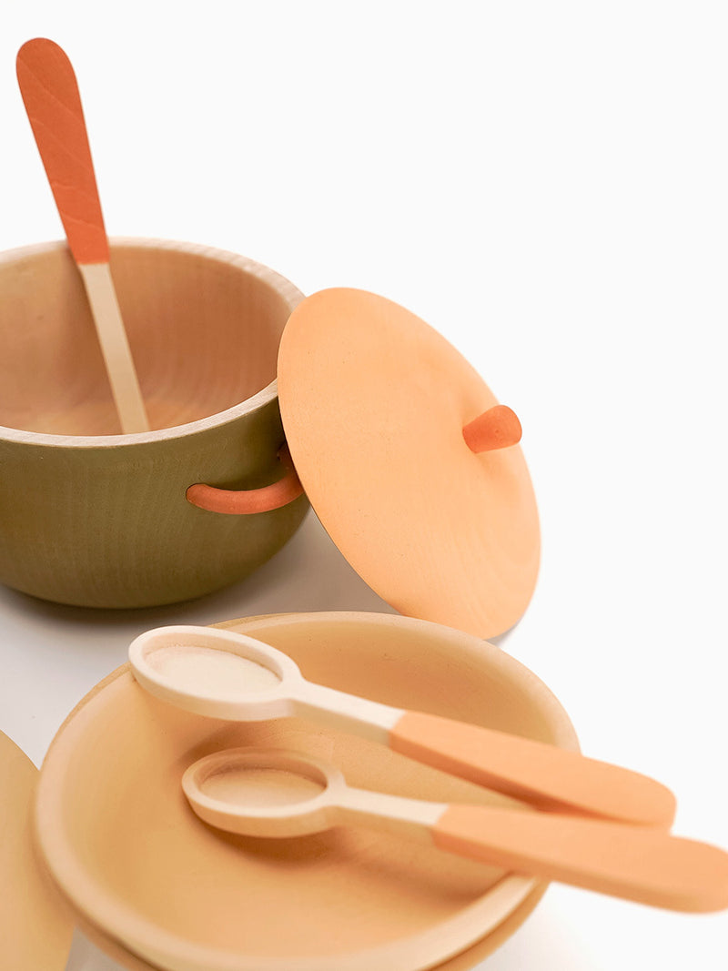 Wooden Kitchen Set | 15 Pieces | Ages 3+