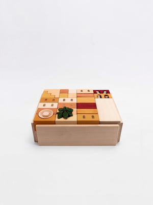 Italian Courtyard Wooden Blocks | 59 Pieces | SABO Concept