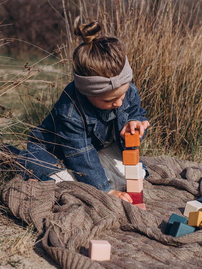 Wooden Blocks Set | 24 Multicolored Cubes | 4cm | Ages 1-5