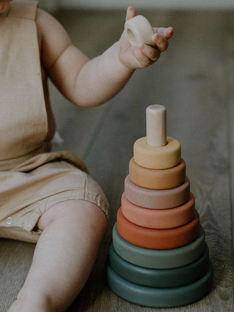 Wooden Ring Stacker | Water-Based Paint | SABO Concept Ukraine