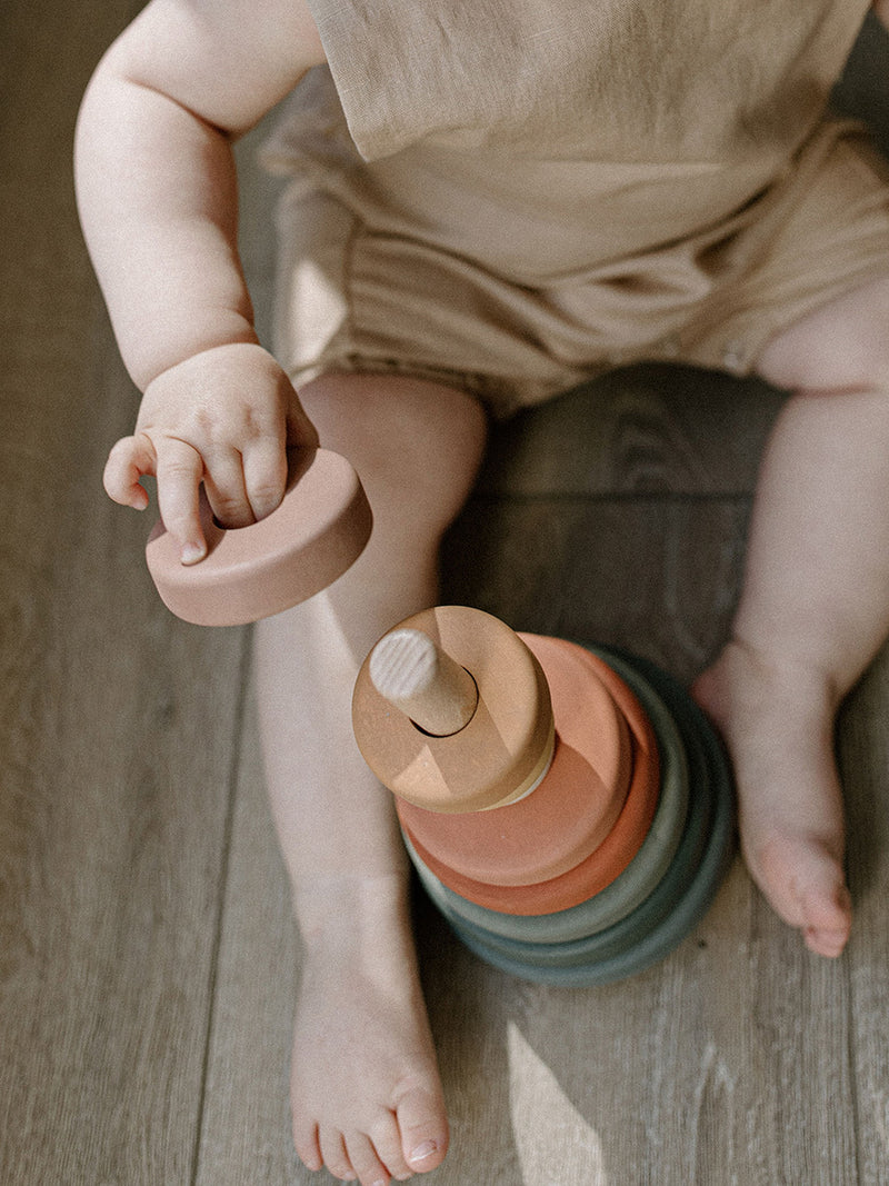 Wooden Ring Stacker | Water-Based Paint | SABO Concept Ukraine