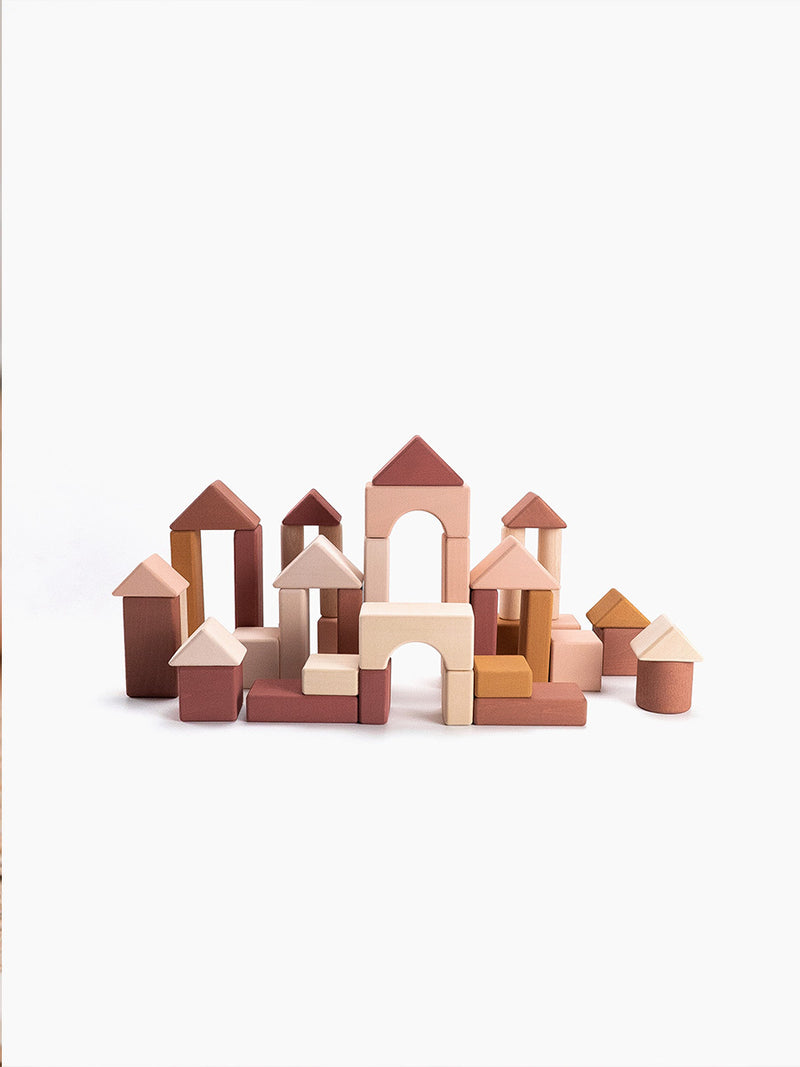 Wooden Castle Blocks | 41-Piece Set | Linden & Birch