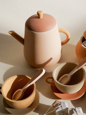 Wooden Tea Set | 14 Pieces | Flower | Linden & Birch | Ages 3+