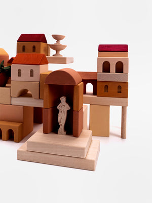 Italian Courtyard Wooden Blocks | 59 Pieces | SABO Concept
