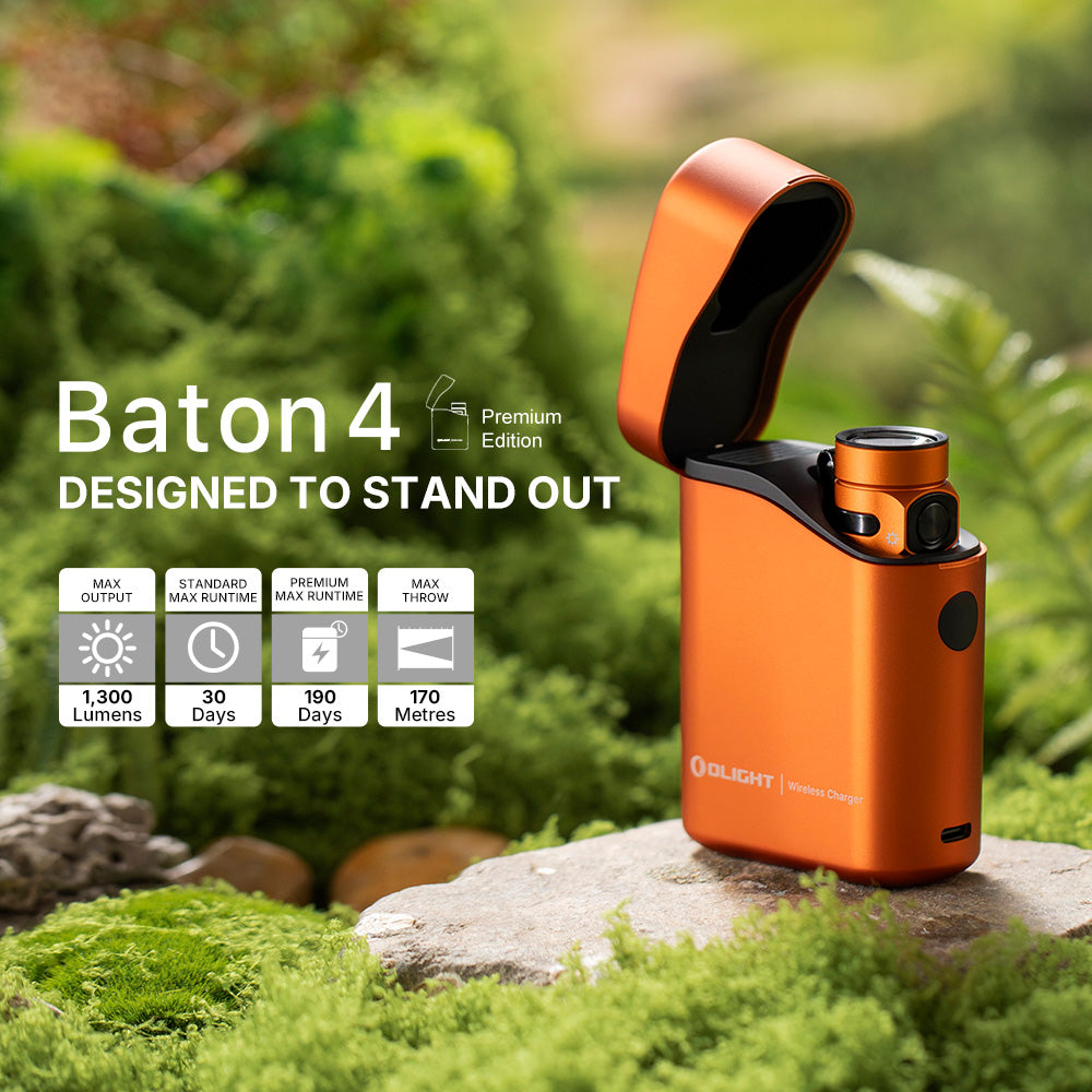 Baton 4 Powerful EDC Flashlight 1300 Lumens