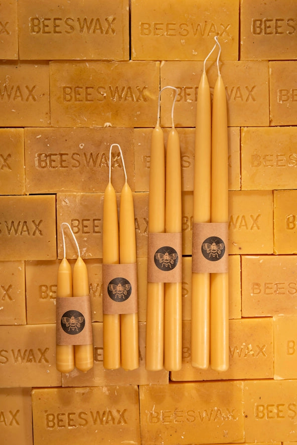 Beeswax Candlesticks | Beeswax Candles | Hand-Dipped