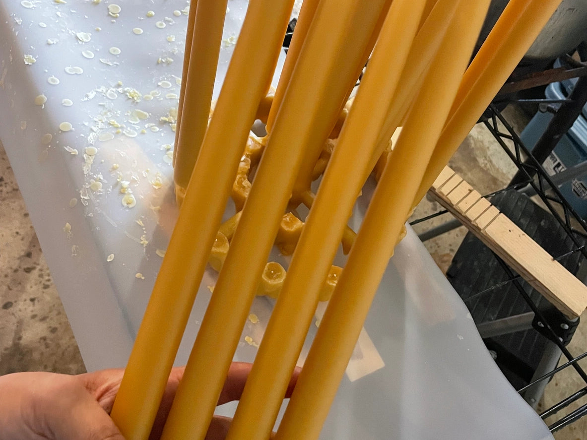 Beeswax Candlesticks | Beeswax Candles | Hand-Dipped