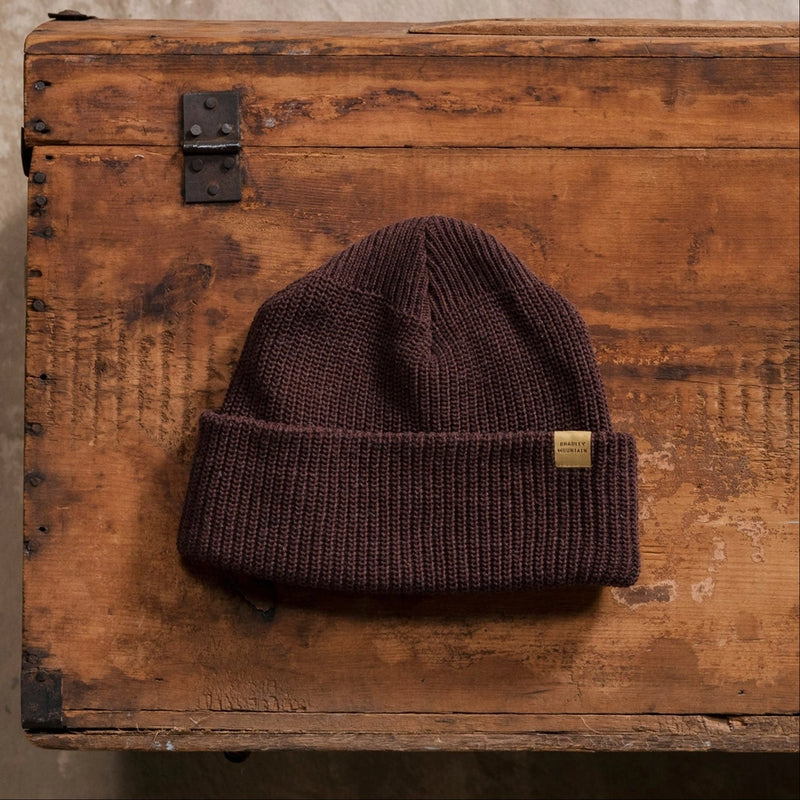 Wool Watch Cap — Maroon