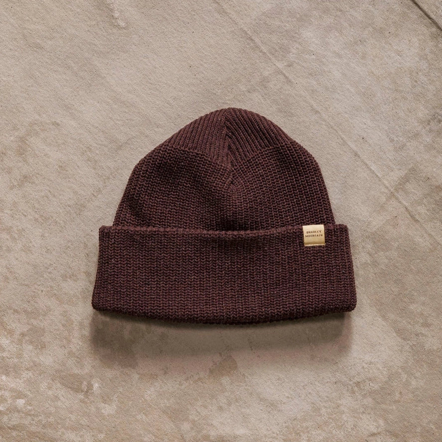 Wool Watch Cap - Maroon