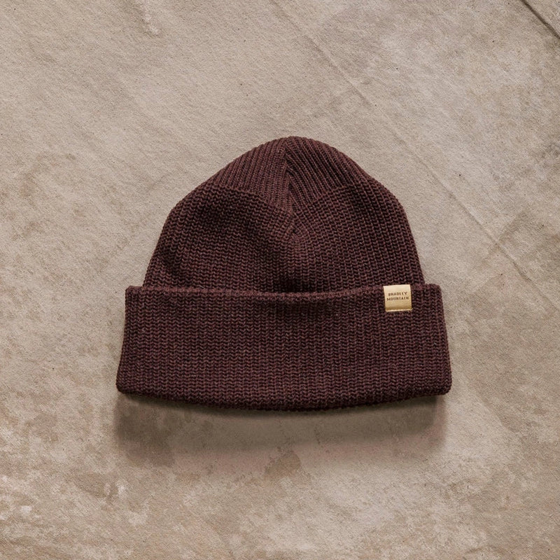 Wool Watch Cap — Maroon