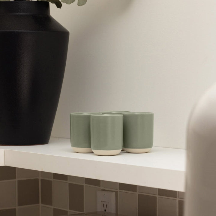 Cappuccino Cups | Handmade Stoneware | Set of 4