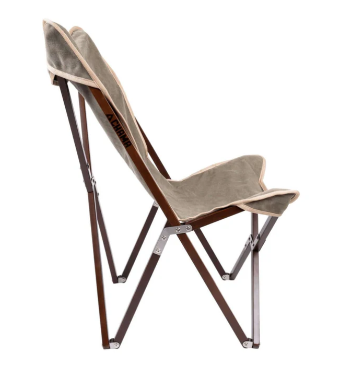 Vaquero Folding Chair | Dark Hardwood & Canvas | Chama Chairs