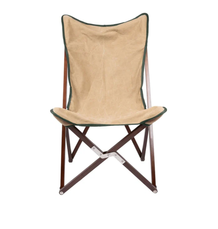 Vaquero Folding Chair | Dark Hardwood & Canvas | Chama Chairs