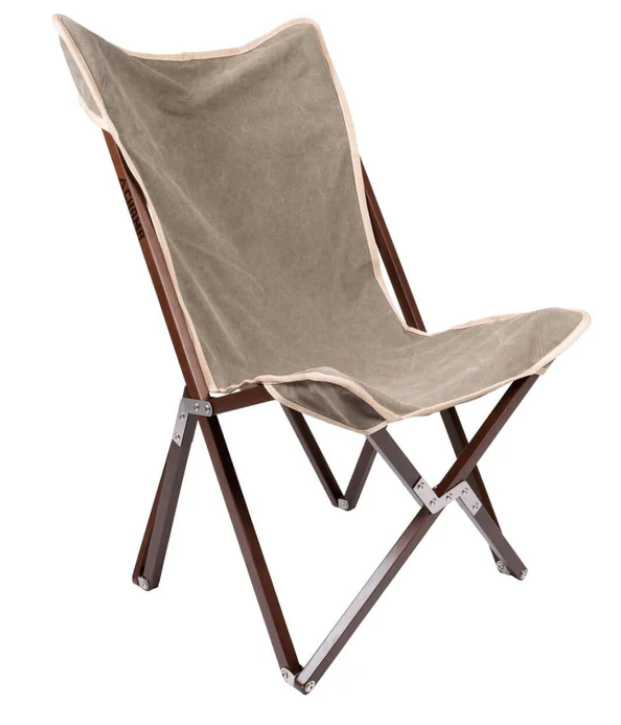 Vaquero Folding Chair | Dark Hardwood & Canvas | Chama Chairs