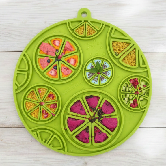 Citrus Design eMat Enrichment Lick Mat | with Suction Cups | USA Made