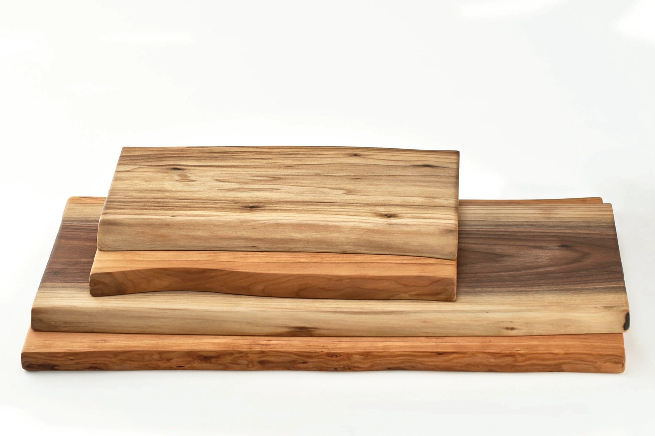 Double Live Edge Cutting and Presentation Boards