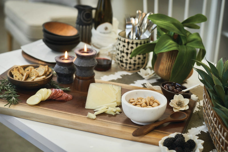 Double Live Edge Cutting & Presentation Board | Cherry or Walnut
