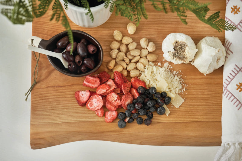 Double Live Edge Cutting & Presentation Board | Cherry or Walnut