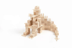 Just Blocks BASIC Big | 160-Piece Beech & Plywood Block Set