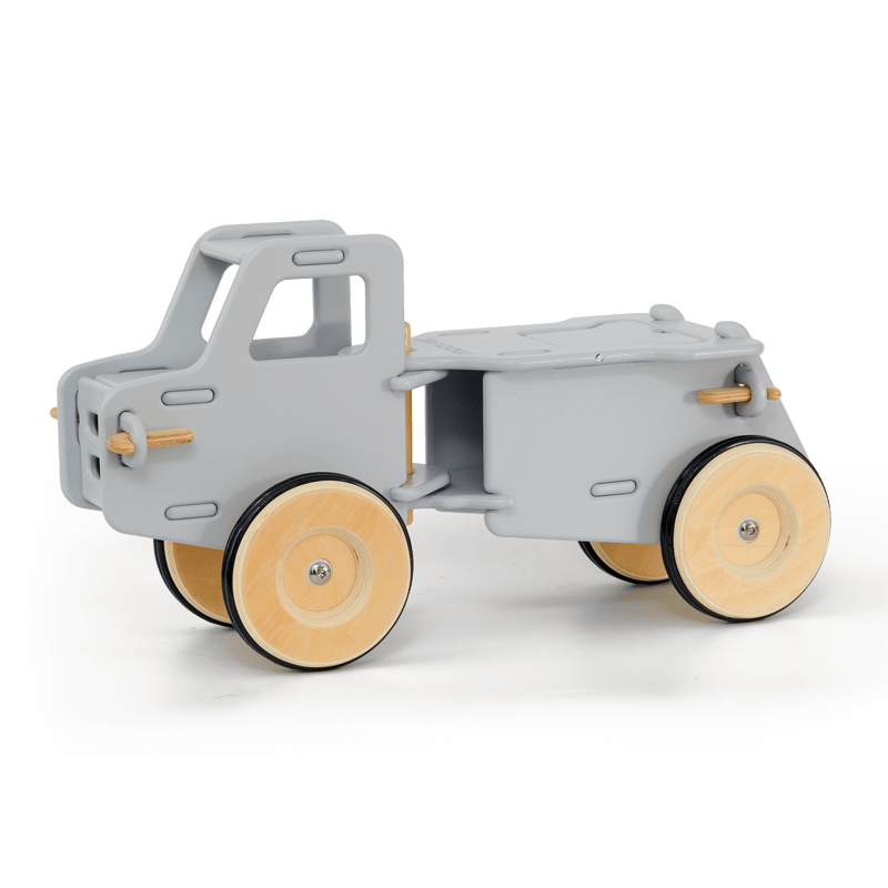 Ride-On Dump Truck | Solid Birch Plywood | Light Grey