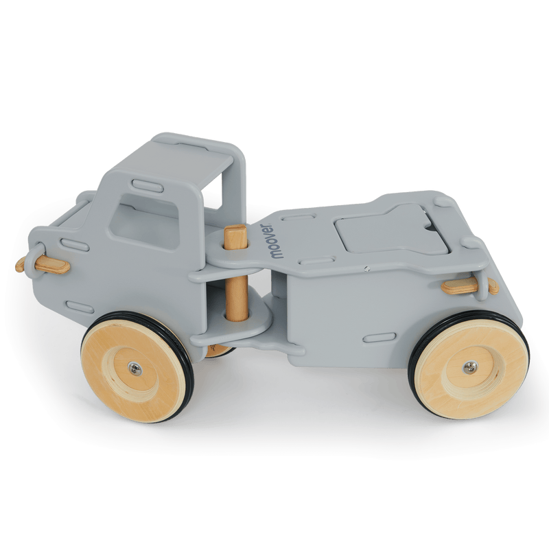 Ride-On Dump Truck | Solid Birch Plywood | Light Grey