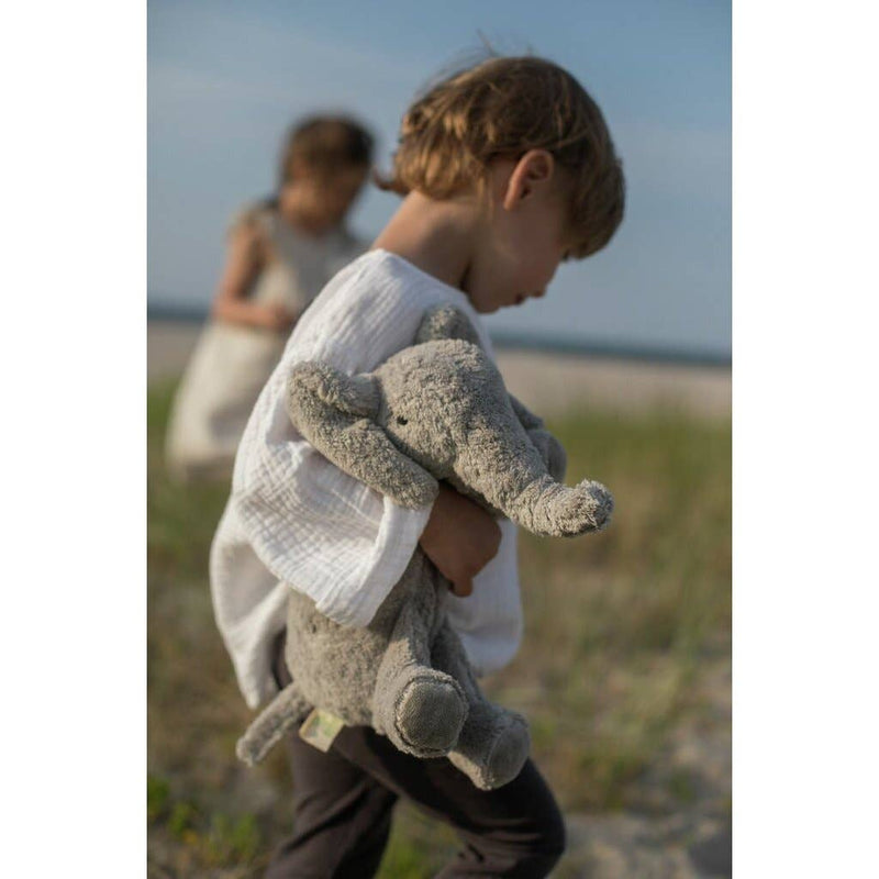 Small Gray Elephant | Warming Pillow | Cotton & Wool | Senger Naturwelt