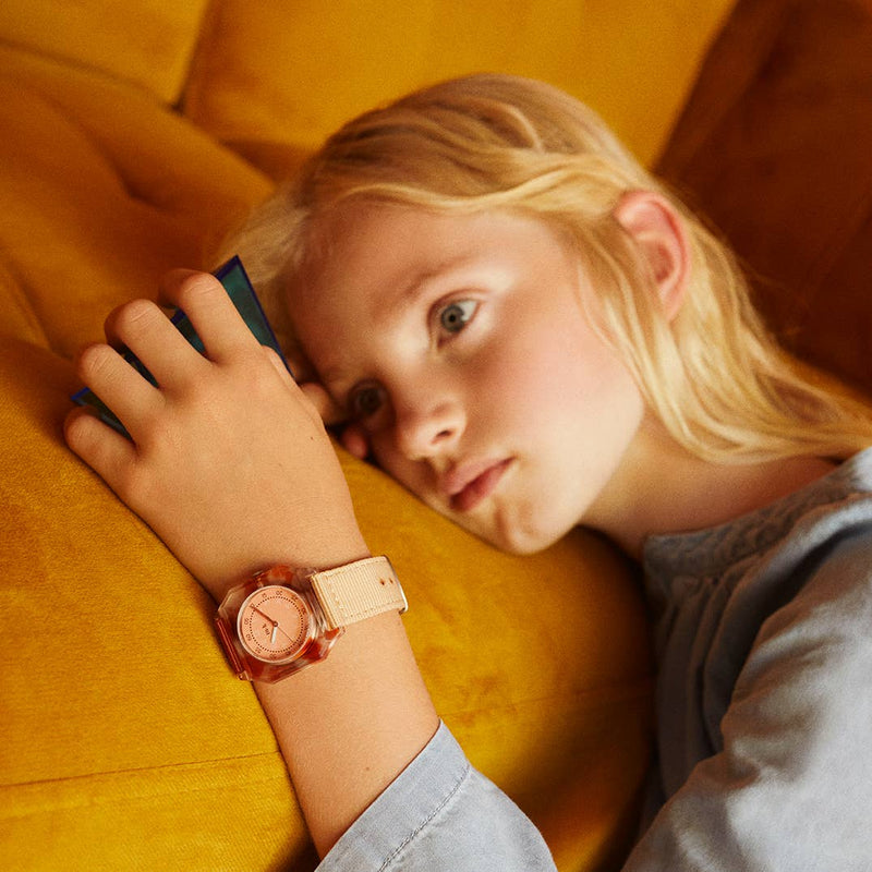 Cinnamon Roll Watch | 32mm Recycled Case | Kids & Small Wrists