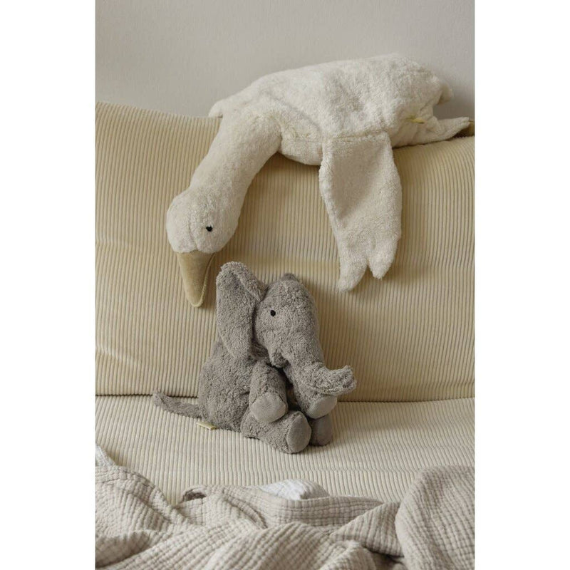 Small Gray Elephant | Warming Pillow | Cotton & Wool | Senger Naturwelt