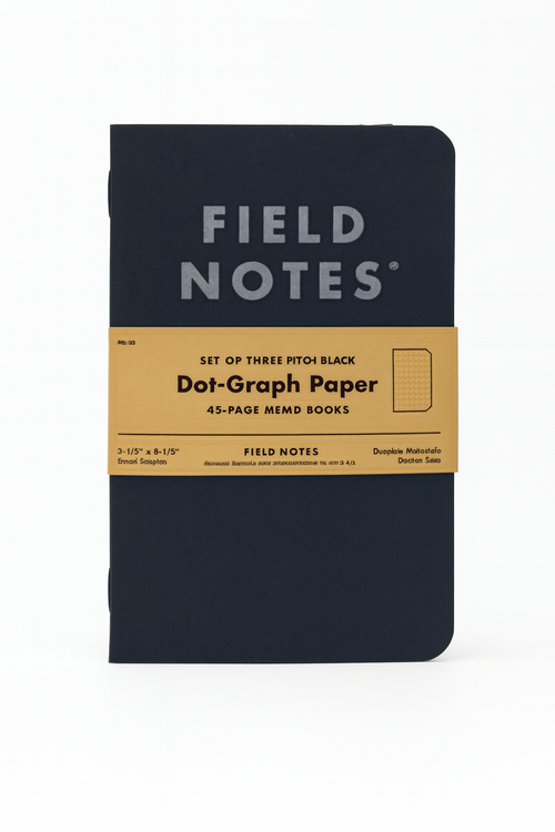 Field Notes Pitch Black memo book
