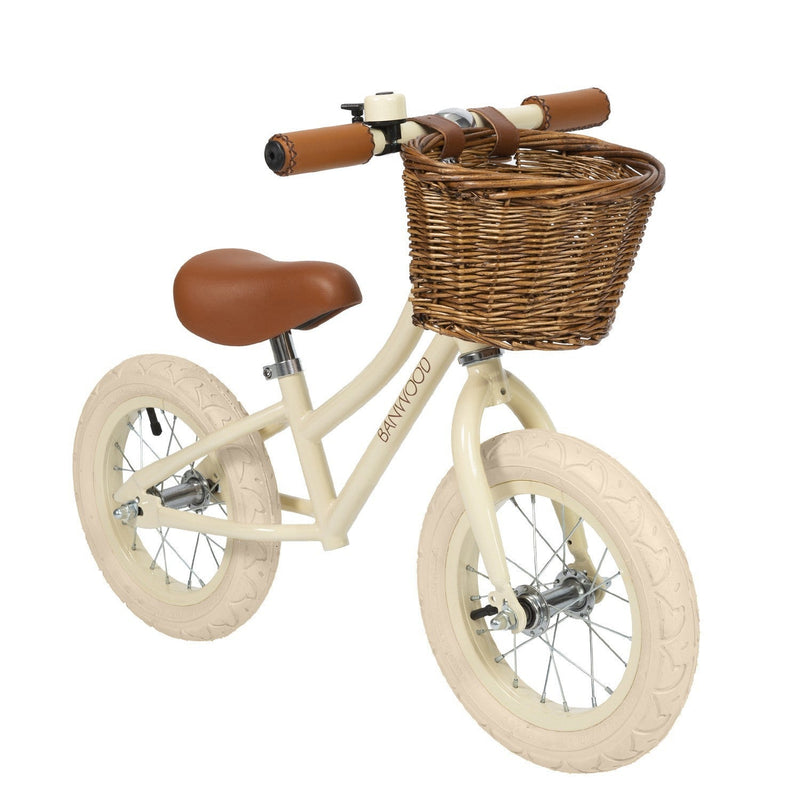 Banwood First Go Balance Bike | Cream | 12" | Adjustable 37-44cm Saddle