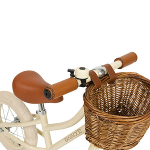 Banwood First Go Balance Bike | Cream | 12" | Adjustable 37-44cm Saddle