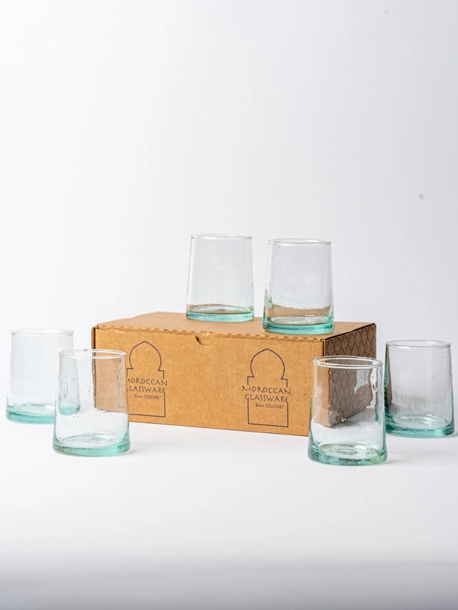 Moroccan Cone Glassware Small - Clear