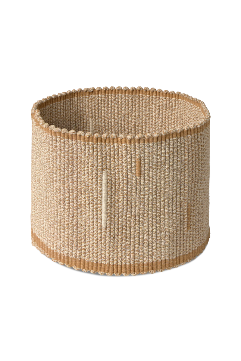 Handloom Basket | Vertical Natural | Ø1'2" x 10"